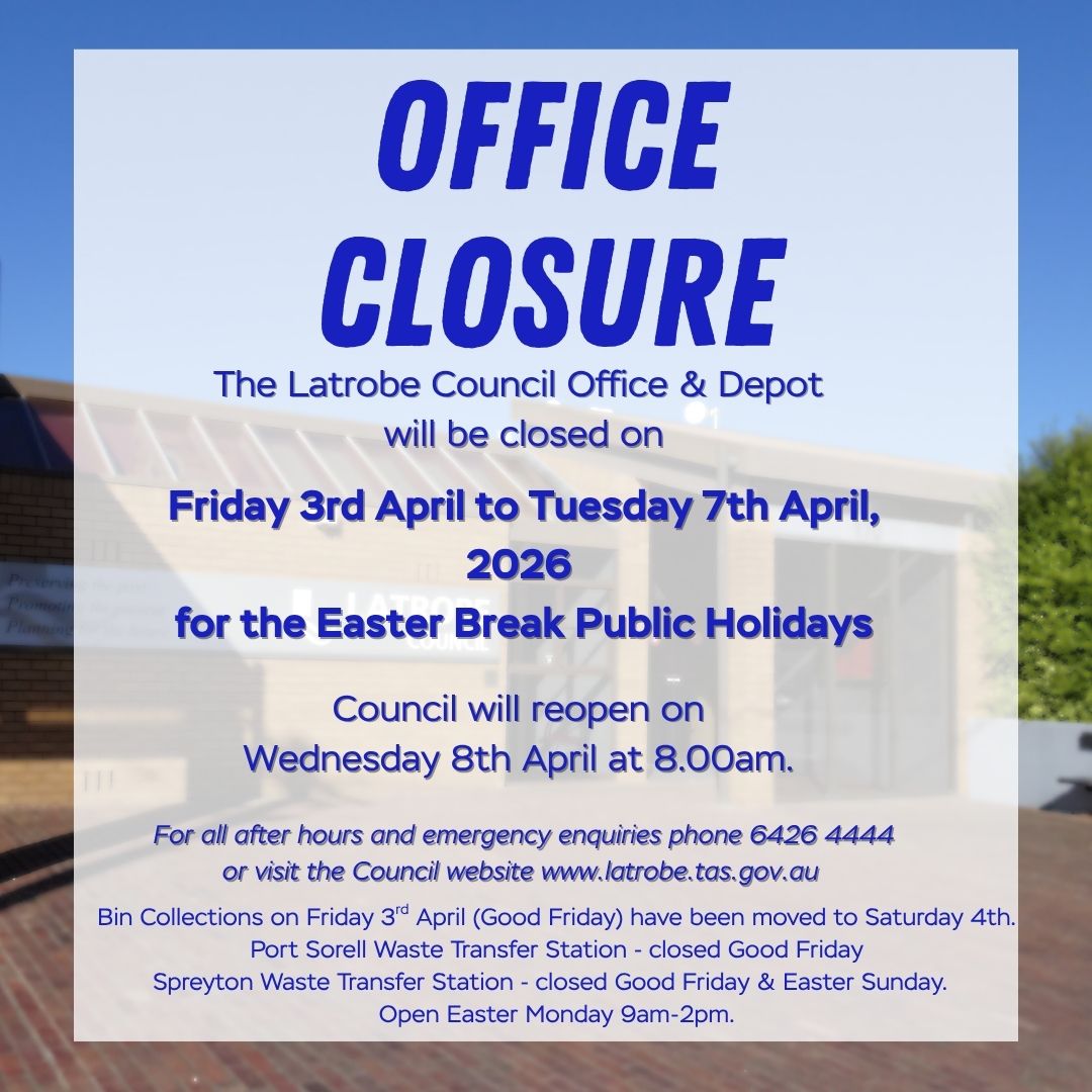 The image shows the hours for the easter break for 2026. Detailing that we are closed from the 3rd of April and re-opening on the 8th of April.