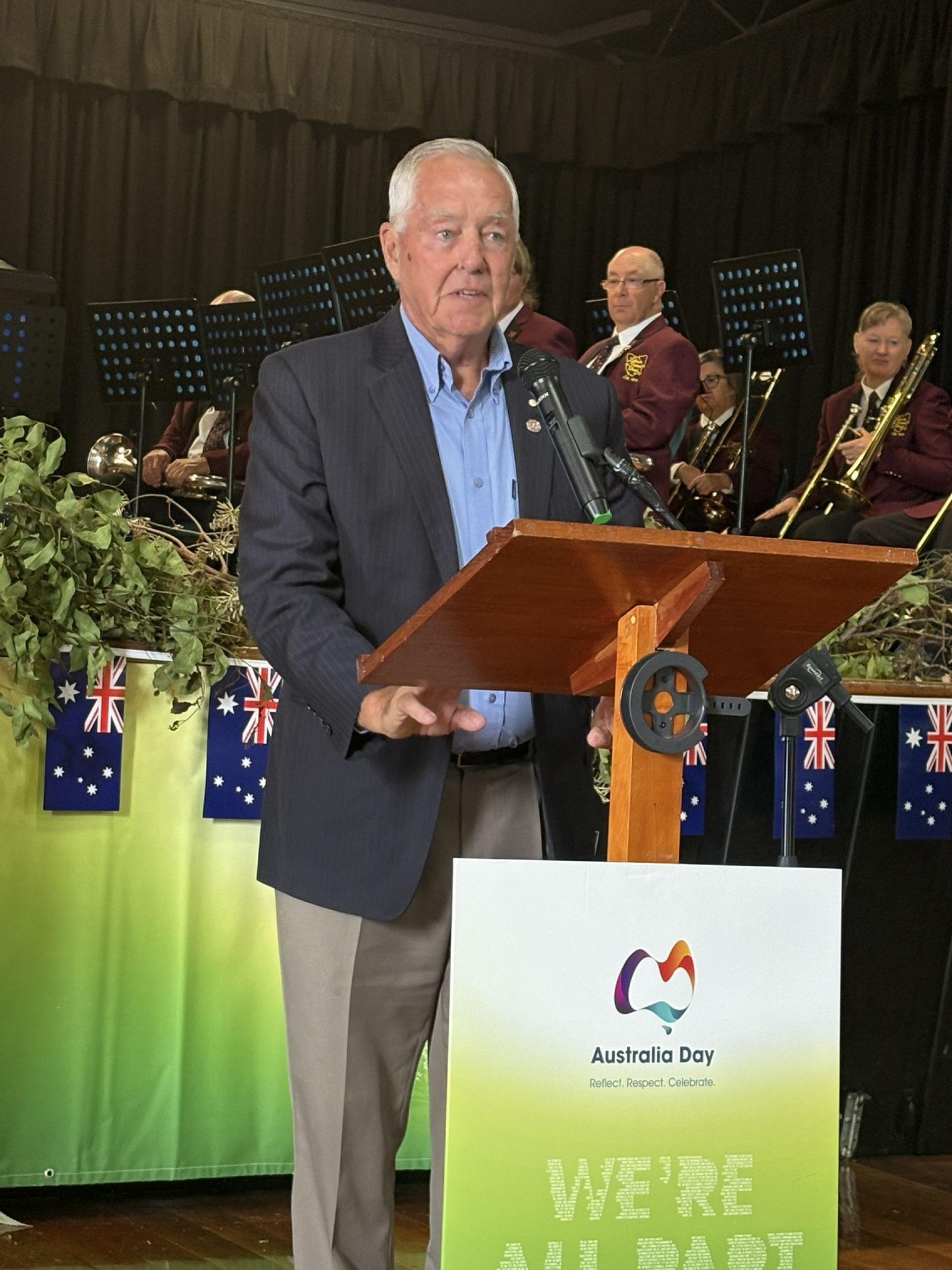 Shows a photo of Rodney Bramich, the citizen of the year